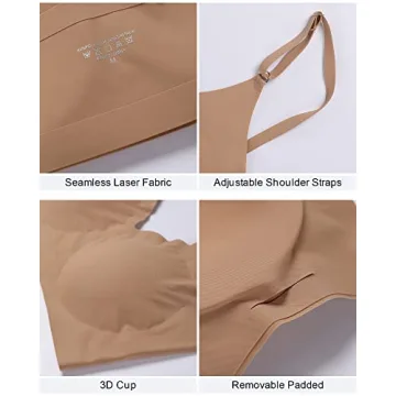 Comfortable Seamless Padded Bralettes for Everyday Use