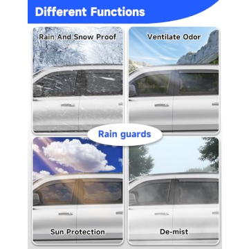 Durable Breejoy Rain Guards for Dodge RAM 1500 Crew Cab