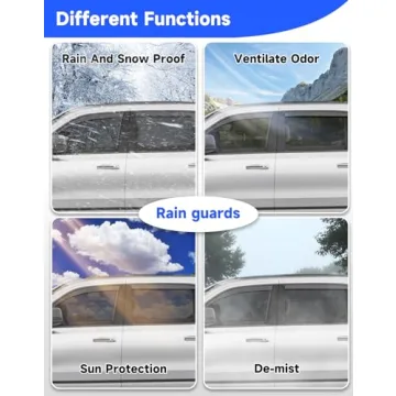 Durable Breejoy Rain Guards for Dodge RAM 1500 Crew Cab