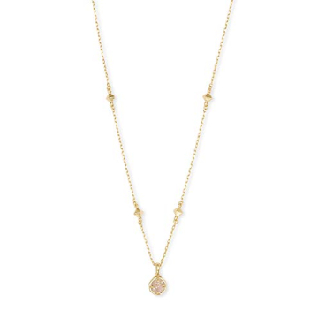 Kendra Scott Nola Pendant Necklace - Iridescent Gold-Plated Fashion Jewelry