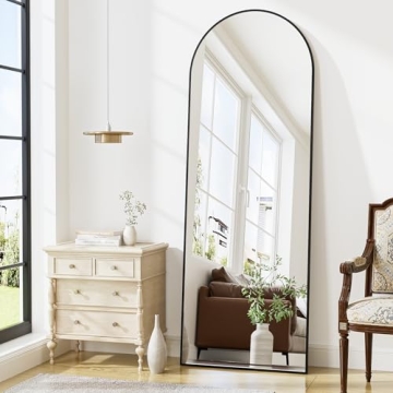 Elegant Arched Full Length Mirror - ZMYCZ 56" x 20" Body Mirror for Home Decor