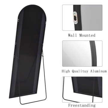 ZMYCZ Arched Floor Mirror - Premium 56x20 Full Length Design