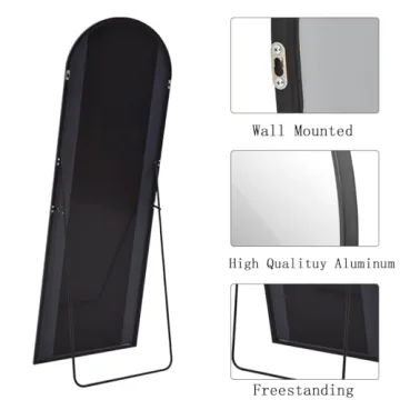 ZMYCZ Arched Floor Mirror - Premium 56x20 Full Length Design