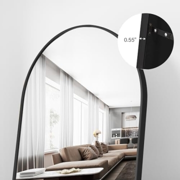 ZMYCZ Arched Floor Mirror - Premium 56x20 Full Length Design