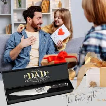 Engraved Kitchen Knife - Perfect Gift for Dad!