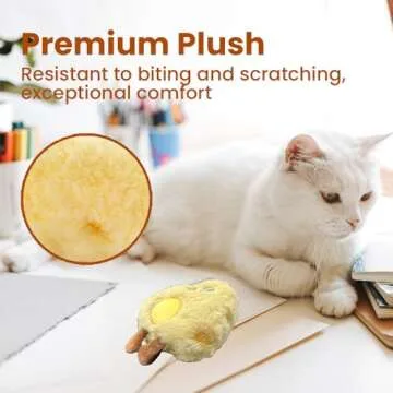 Petinstinct 4 Pack Catnip Toys, Crinkle Cat Toys for Indoor Cats, Soft Stuffed Kitten Chew Toys, Cute and Durable Cat Kicker Toys for Kitten Exercise 4 Inches for All Breeds