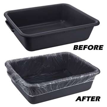 20 Pieces Bin Bags Disposable Safety Protective Film TSA Security Bin Cover for Travelling Airport S...