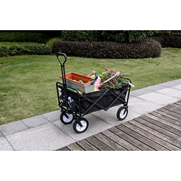 HUGELEAF Utility Wagon - Collapsible & Heavy Duty Cart