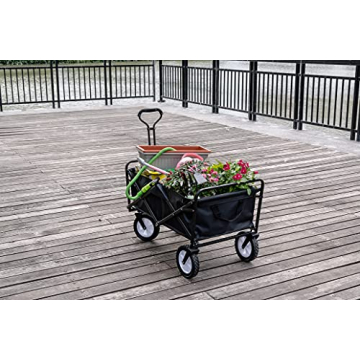 HUGELEAF Utility Wagon - Collapsible & Heavy Duty Cart