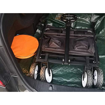HUGELEAF Utility Wagon - Collapsible & Heavy Duty Cart