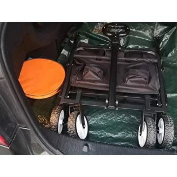 HUGELEAF Utility Wagon - Collapsible & Heavy Duty Cart