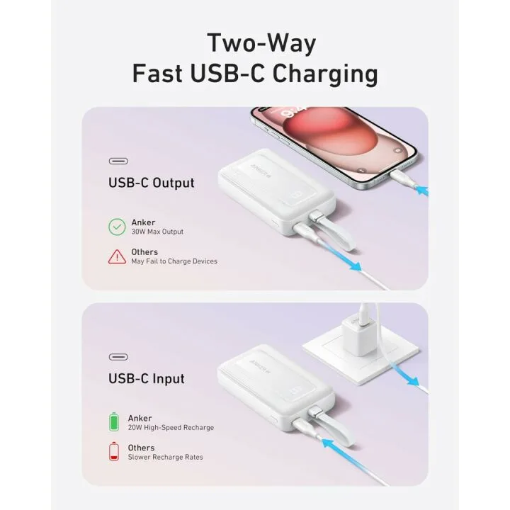 Anker Zolo Power Bank 10,000mAh - Fast Charging