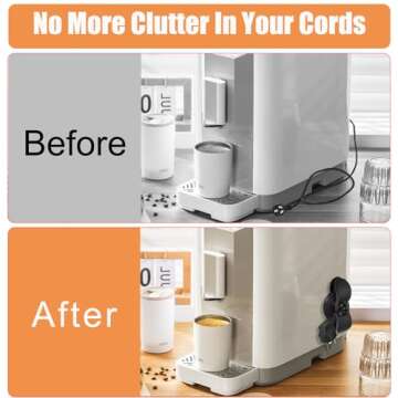 Kitchen Appliance Cord Winder 3 Pack,Cord Organizer Cord Holder Cord Wrapper Appliance Cord Organize...