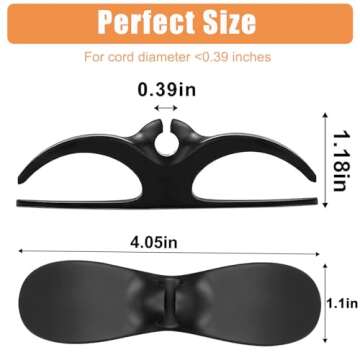 Kitchen Appliance Cord Winder 3 Pack,Cord Organizer Cord Holder Cord Wrapper Appliance Cord Organizer Stick On Tidy Wrap Cable Hider for Coffee Maker Mixer Air Fryer and Pressure Cook