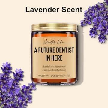 Younift Future Dentist Candle - Dentist Gifts for Women, Men, Dental Hygienist Graduation Gifts, Dental Hygiene Gifts - Dental School Graduation Gifts for Dentist, Dental Student