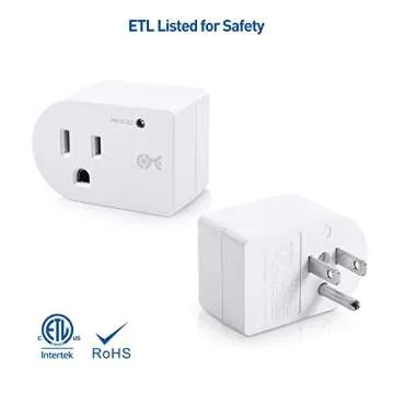 [ETL Listed] Cable Matters 3-Pack Non-Blocking 490 Joules Single Outlet Surge Protector Outlet, 1875W (Wall Surge Protector / Mini Surge Protector) in White