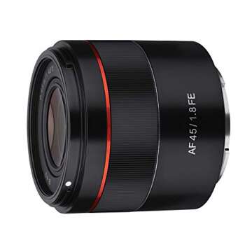 Samyang SYIO45AF-E 45mm F1.8 Full Frame Auto Focus Compact Lens for Sony E-Mount