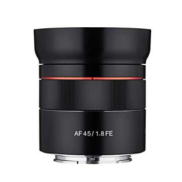 Samyang SYIO45AF-E 45mm F1.8 Full Frame Auto Focus Compact Lens for Sony E-Mount