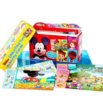 Disney Search Game for Toddlers -- Activity Card Box with Over 100 Puzzles, Games, Activities, Stick...