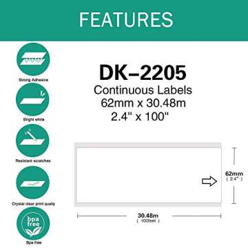Pestai Compatible Labels for Brother Printers - Reliable & Versatile