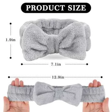 LADES Spa Headband - Terry Cloth for Beauty Routines