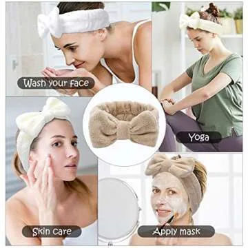LADES Spa Headband - Terry Cloth for Beauty Routines