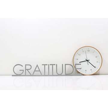 Creative Home & Garden Silver Word Art Shelf Decor