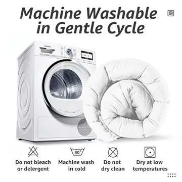 HYLEORY All Season California King Size Bed Comforter - Cooling Goose Down Alternative Quilted Duvet Insert with Corner Tabs - Winter Warm - Machine Washable - White