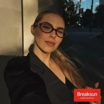 Stylish Breaksun Nerd Round Glasses with Blue Light Protection