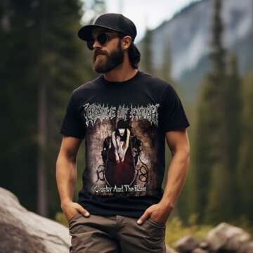 Cradle of Filth Men's Cruelty and The Beast T-Shirt Large | Officially Licensed Merchandise Black