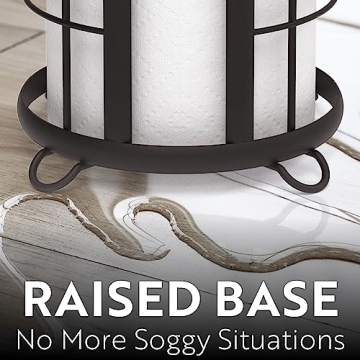 Stylish BROOKSTONE Black Toilet Paper Holder for Bathrooms