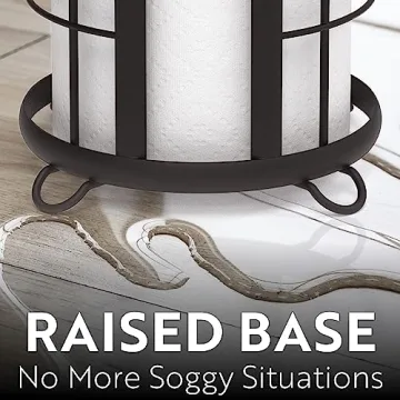 Stylish BROOKSTONE Black Toilet Paper Holder for Bathrooms