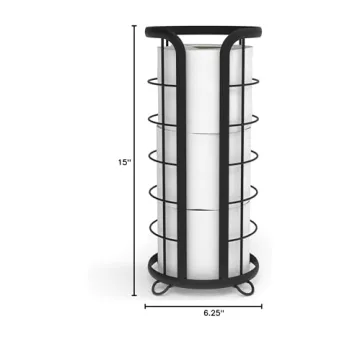Stylish BROOKSTONE Black Toilet Paper Holder for Bathrooms