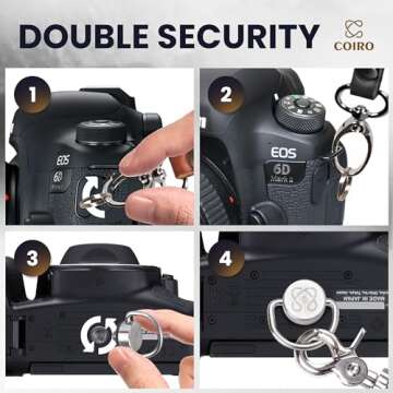 C Coiro Dual Leather Camera Harness for Photographers