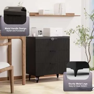 Royal Windsor Fluted Nightstand - Modern Storage Solution