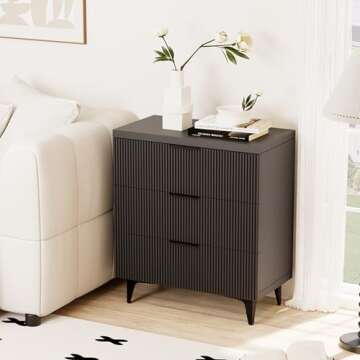 Royal Windsor Fluted Nightstand - Modern Storage Solution
