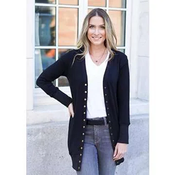 Merokeety Women's Fall Long Sleeve Cardigan Fashion