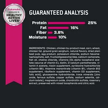 Eukanuba Adult Dry Medium Breed Dog Food, Dry Dog Food for Medium Dogs with Protein, DHA and Vitamins to Support a Healthy Lifestyle, 30 lb Bag