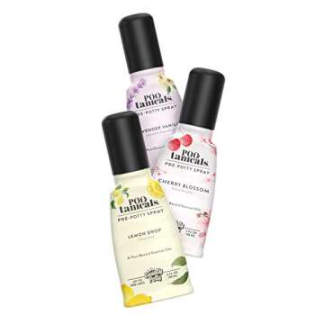 Squatty Potty Pootanicals Toilet Spray, Cherry Blossom, 200 Uses Spray Before You Go, 4 Fl Oz