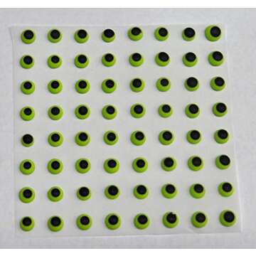 Candy Molds N More Green Edible Icing .25 inch Candy Eyeballs, 120 Pieces