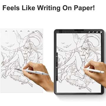 [2 Pack] Paper Screen Protector for iPad Pro 11inch (2022-2018), iPad Air 5th/Air 4th Generation (20...