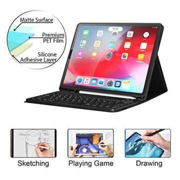 [2 Pack] Paper Screen Protector for iPad Pro 11inch (2022-2018), iPad Air 5th/Air 4th Generation (2022/ 2020, 10.9 Inch), Matte Screen Protector for iPad Air 5/ Air 4/ Pro 11 (2022-2018)- Anti Glare