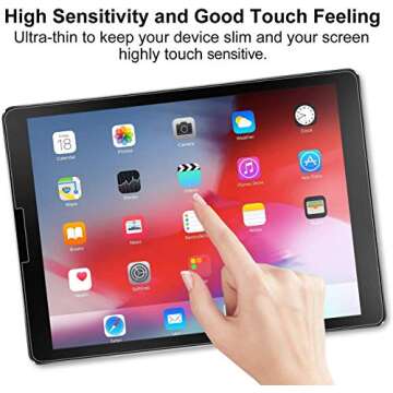 [2 Pack] Paper Screen Protector for iPad Pro 11inch (2022-2018), iPad Air 5th/Air 4th Generation (2022/ 2020, 10.9 Inch), Matte Screen Protector for iPad Air 5/ Air 4/ Pro 11 (2022-2018)- Anti Glare