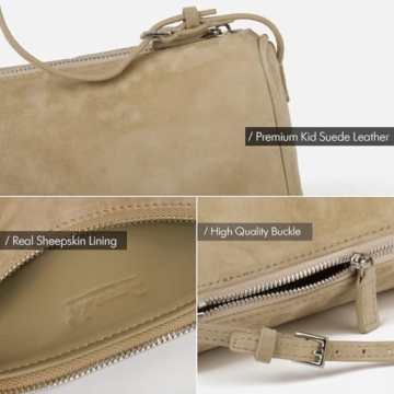 Stylish DONNAIN Suede Leather Crossbody Bag for Women