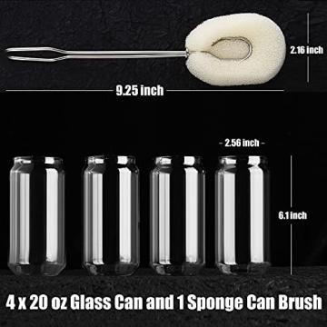 ALINK 20oz Drinking Glasses Set of 4 for All Beverages