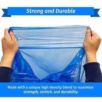 Reli. SuperValue 55-60 Gallon Recycling Bags | 75 Count | Blue Trash Bags | Made in the USA