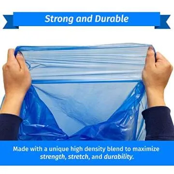 Reli. SuperValue 55-60 Gallon Recycling Bags | 75 Count | Blue Trash Bags | Made in the USA