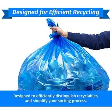 Reli. SuperValue 55-60 Gallon Recycling Bags | 75 Count | Blue Trash Bags | Made in the USA