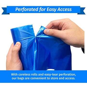 Reli. SuperValue 55-60 Gallon Recycling Bags | 75 Count | Blue Trash Bags | Made in the USA