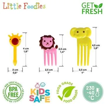 GET FRESH Food Picks for Kids, 30 Pieces Animal Bento Deco Set, Mini Bento Decorations Set for Baby ...